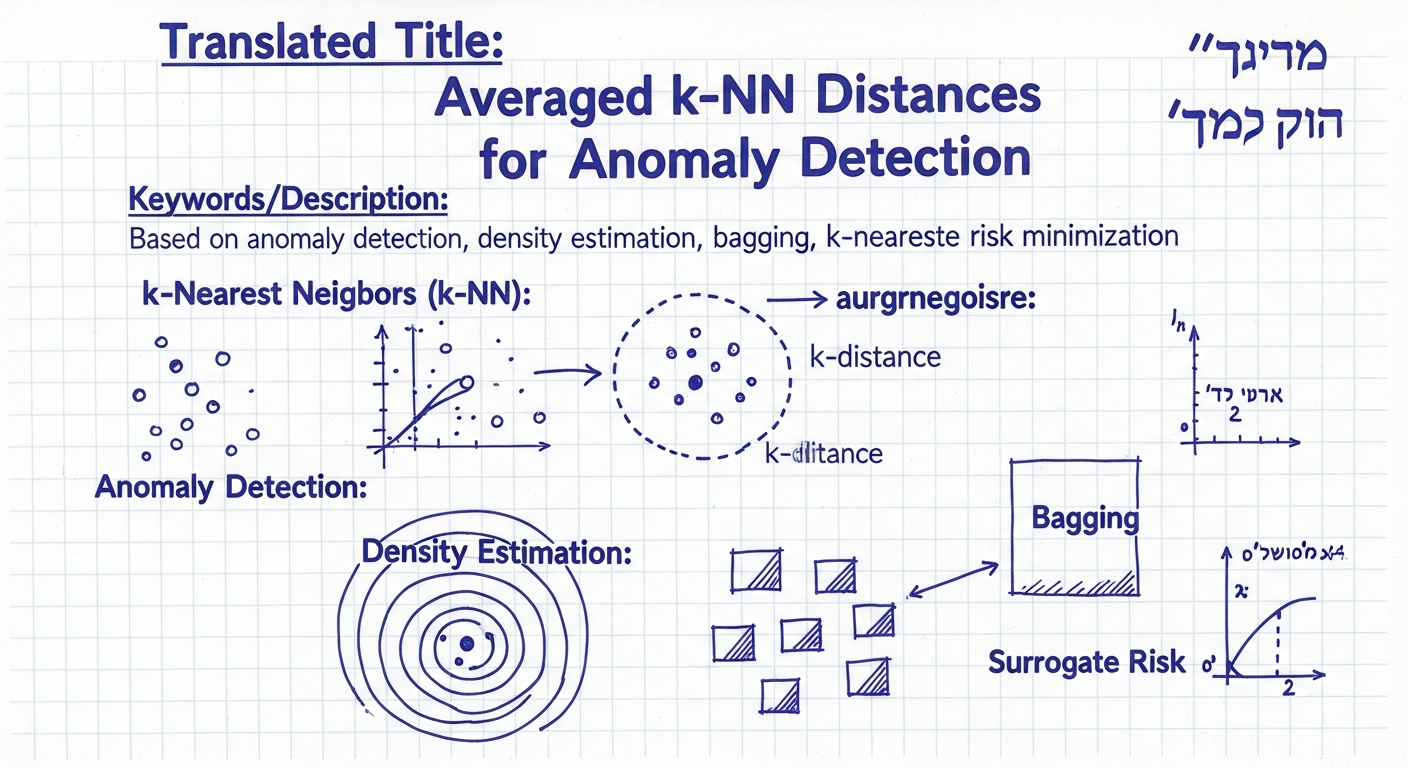 שיטות ממוצעות של מרחקי k-ממוצעים מסודרים לזיהוי חריגות